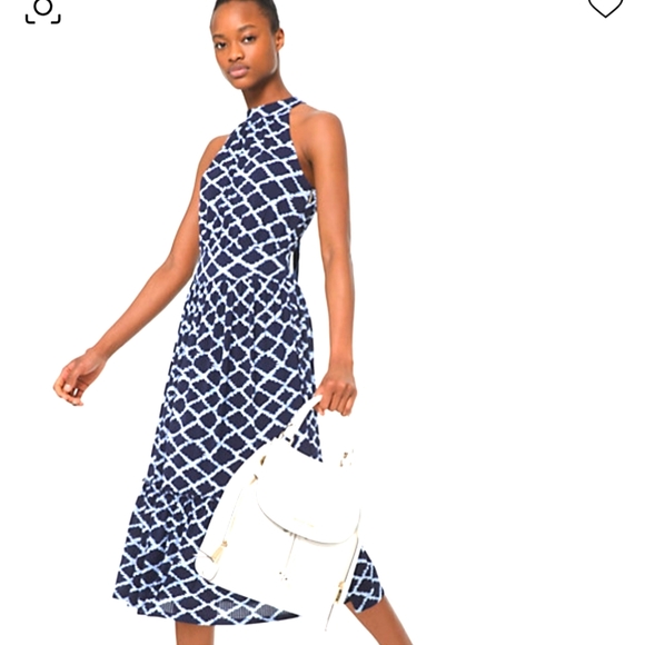 SOLD SOLD SOLD!NWT Michael Michael Kors Ikat Halter Dress Size M - Picture 3 of 16